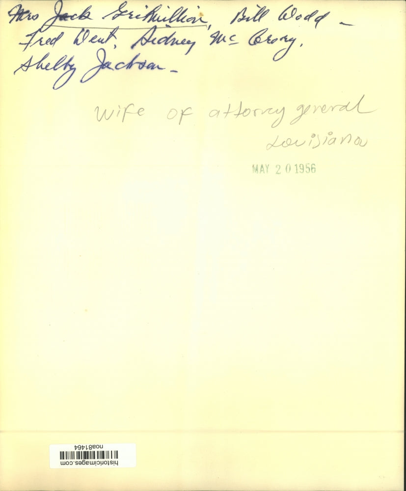 1956 Press Photo Mrs. Jack Gremillion with Fred Whent and female friends