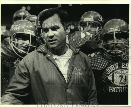 1981 Press Photo Football coach Jessie Daigle of Ehret- Historic Images