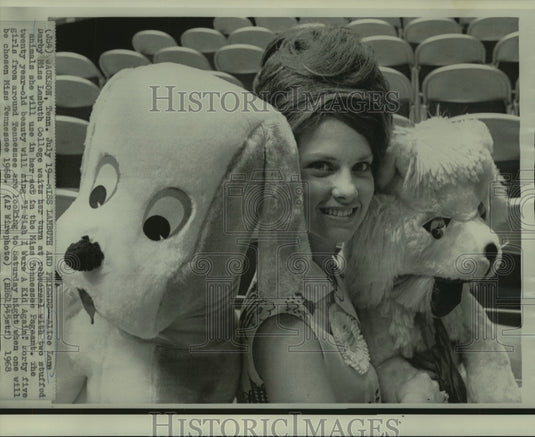 1968 Press Photo Miss Lambuth College Alice Lane Darby-Miss Tennessee Rehearsala