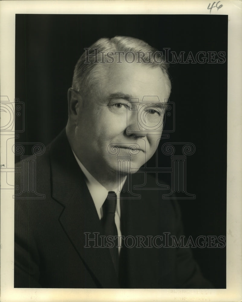 1957 Press Photo John E Davidson, General Manager of McWilliams Dredging Company