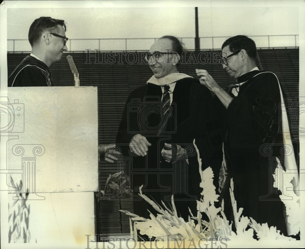 1968 Press Photo Michael DeBakey, honorary science degree Florida State Univ.- Historic Images