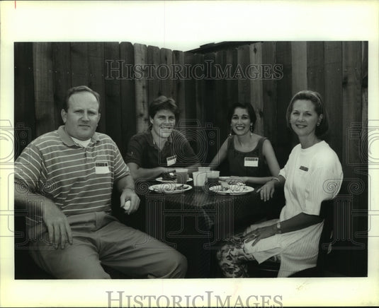 1992 Press Photo Marcus and Mary Delouche with others at event. - noa86821- Historic Images