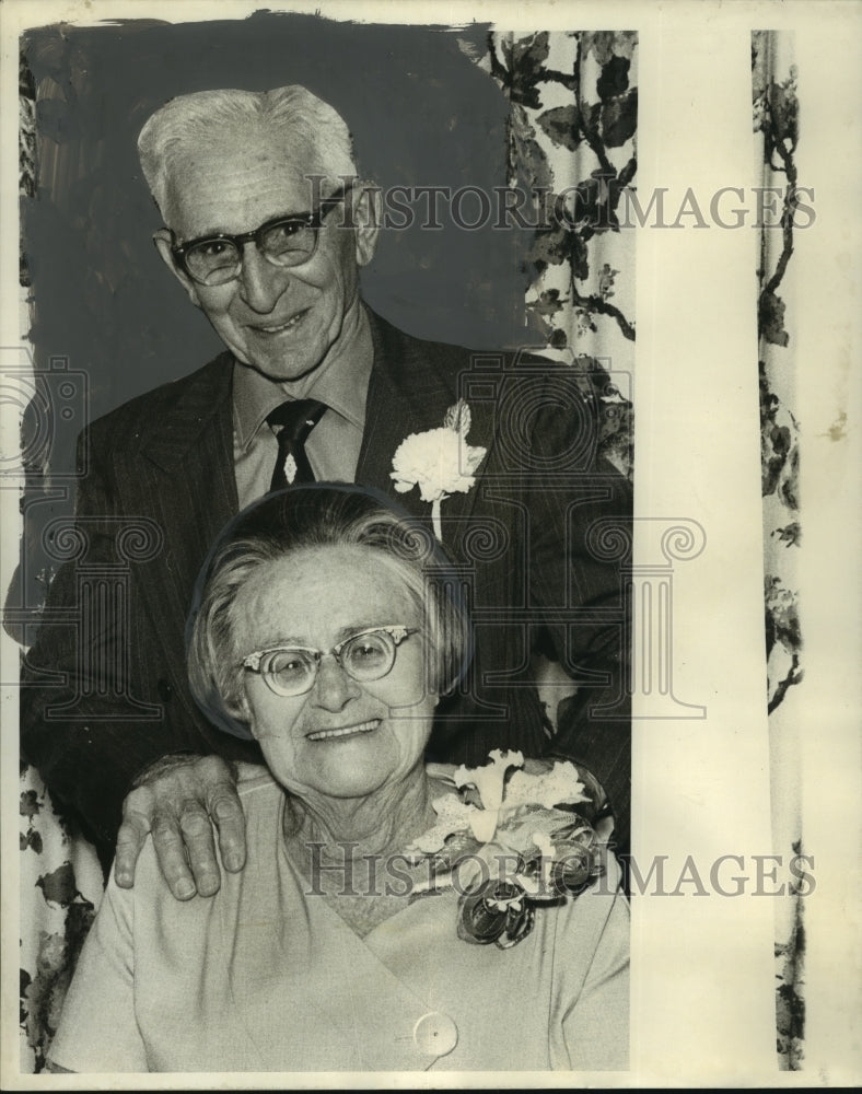 1970 Press Photo Mr. and Mrs. Joseph Decorte at Fiftieth Wedding Anniversary