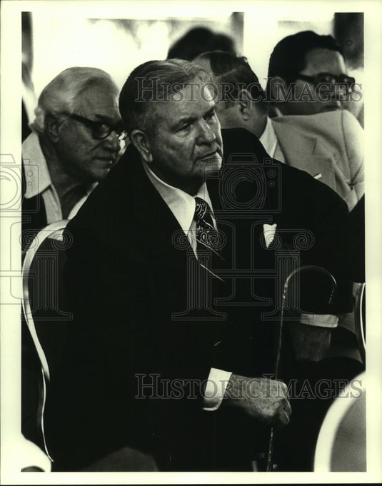 1980 Press Photo Jack Defee, President, Horsemen's Benevolent & Protection Assoc- Historic Images