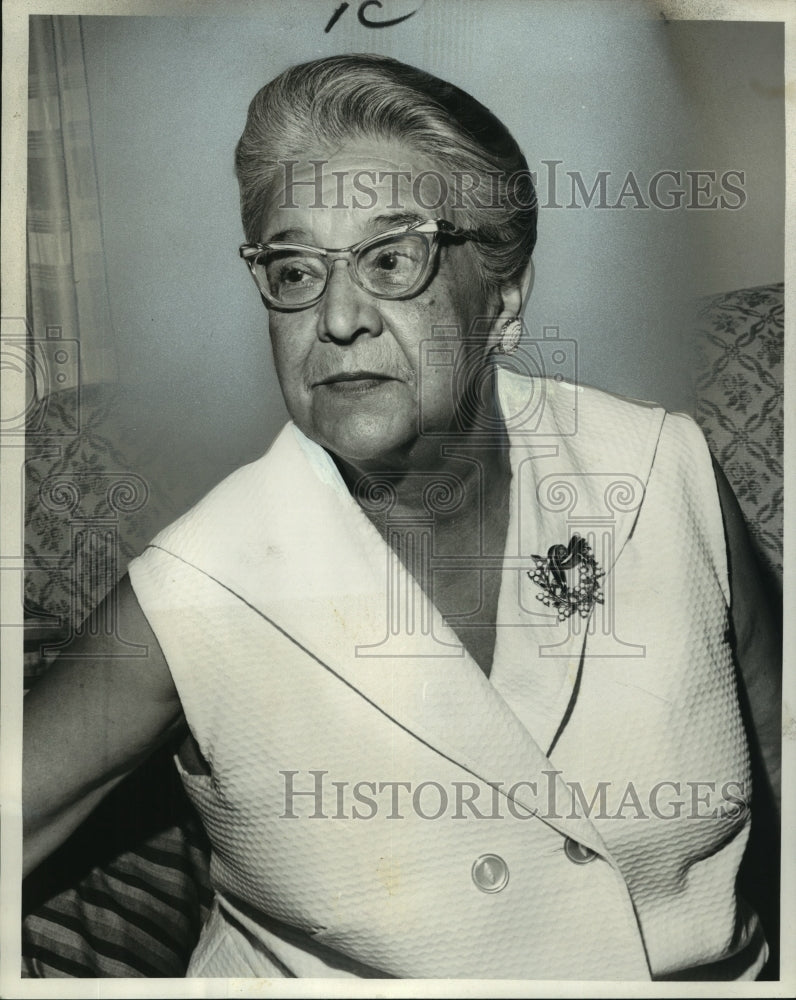1967 Press Photo Mrs. Alfonso Del Marmol, Newcomb-Tulane Professor - noa87493