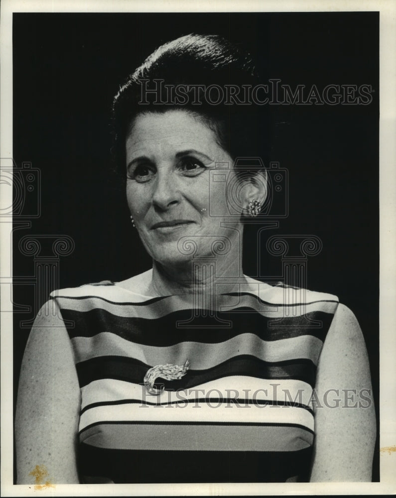 1968 Press Photo Mrs Moise Dennery Greater New Orleans Educational TV Foundation