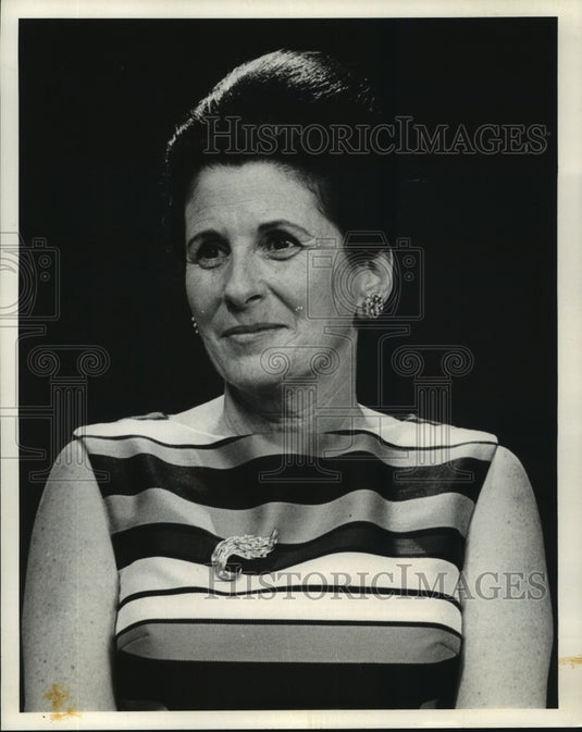 1968 Press Photo Mrs Moise Dennery Greater New Orleans Educational TV Foundation
