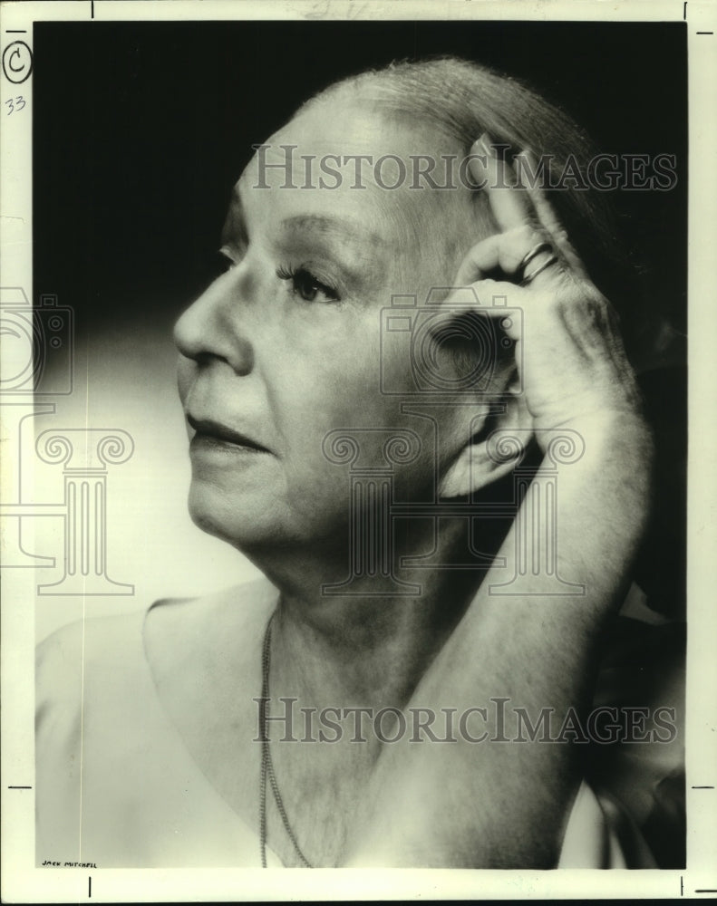 1981 Press Photo Portrait of Agnes DeMille- Historic Images