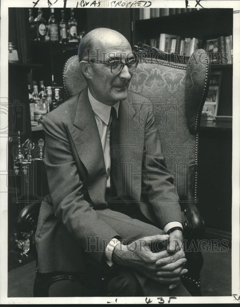 1968 Press Photo Comte Alain Le Moyne de Serigny, last descendant of Bienville