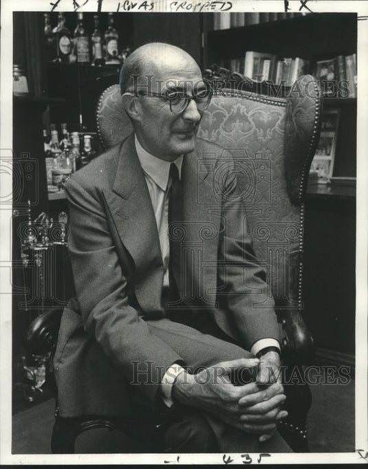 1968 Press Photo Comte Alain Le Moyne de Serigny, last descendant of Bienville