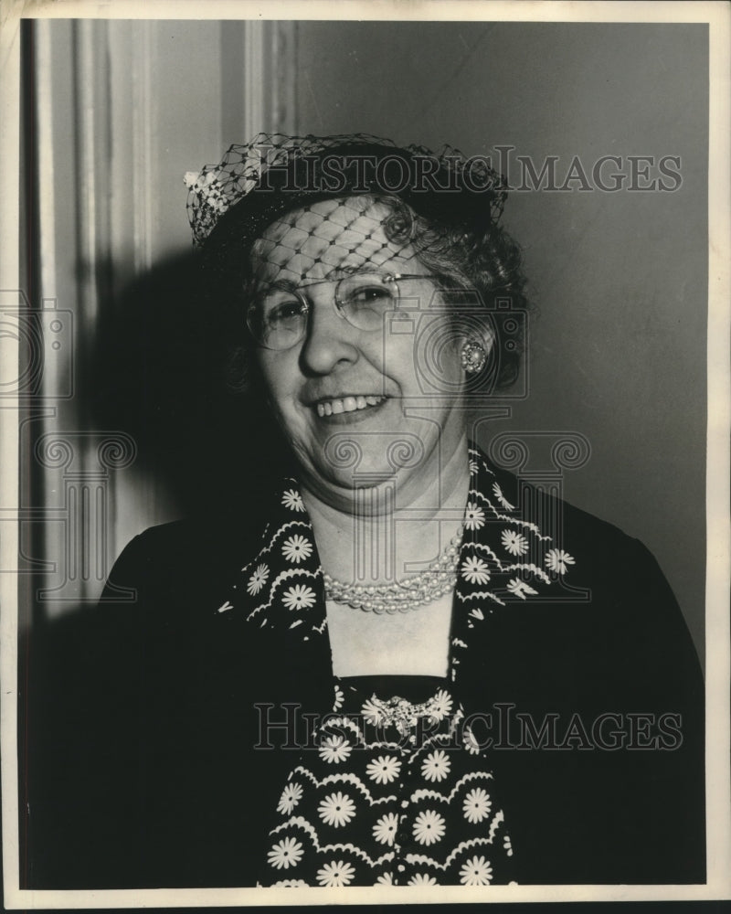  Press Photo Mrs. Edwin de Verges of Chalmette Natl Historical Assn- Historic Images