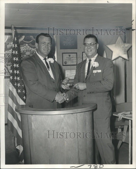1968 Press Photo Ceremony at Algiers Lodge No. 2105, Loyal Order of Moose- Historic Images