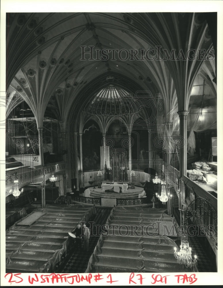 1980 Press Photo Interior View of St. Patrick's Church, New Orleans- Historic Images