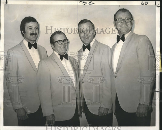 1971 Press Photo Members of the Derelicts Quartet at "Harmony Holiday" Concert- Historic Images