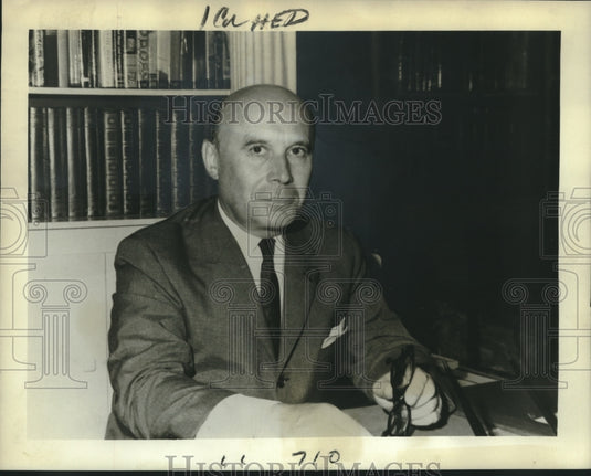 1968 Press Photo Former Head of French Intelligence Philippe T. De Vosjoli