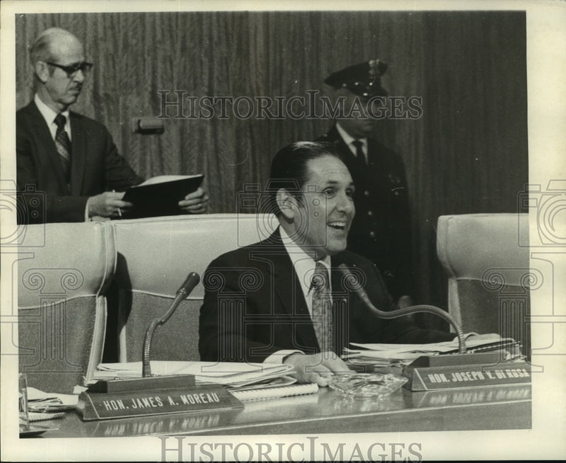 Load image into Gallery viewer, 1971 Press Photo Hon. Joseph V. Di Rosa during a session - noa89678
