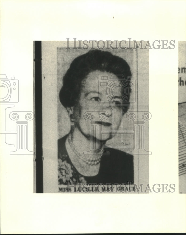  Press Photo Lucille May Grace, 1st woman Registrar of the State of Louisiana - Historic Images