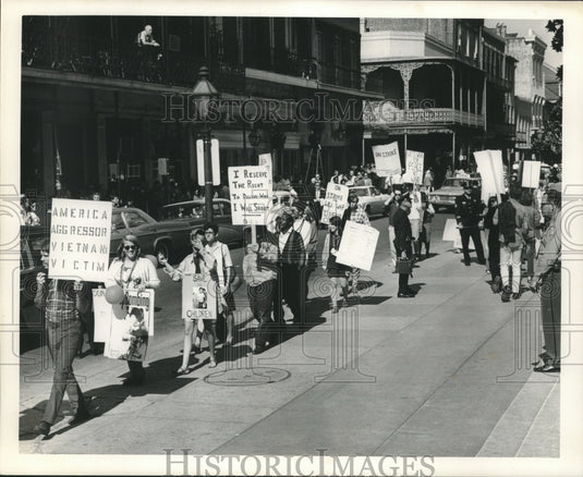 1967 Press Photo New Orleans Draft Resisters Union Local