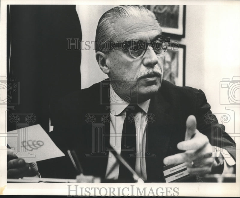 Load image into Gallery viewer, 1960 Press Photo Dr. Constantinos A. Doxiadis, Famous Architect and Planner
