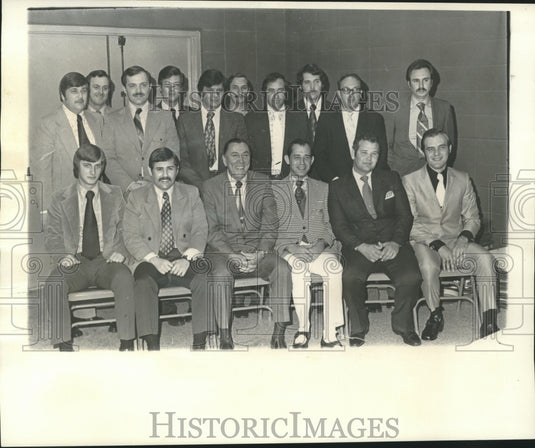1973 Press Photo Group photo of New Orleans Men Marcel David, Jerome Long et al- Historic Images