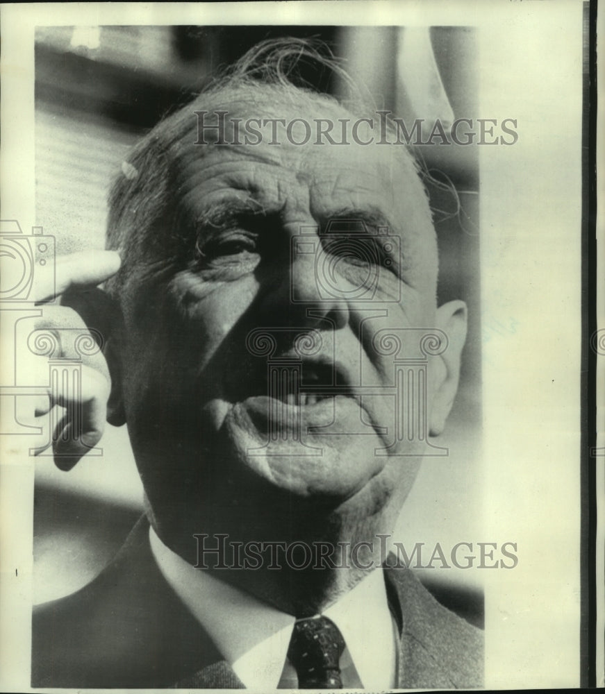 1968 Press Photo Gen. Charles De Gaulle, President of France - noa92396- Historic Images