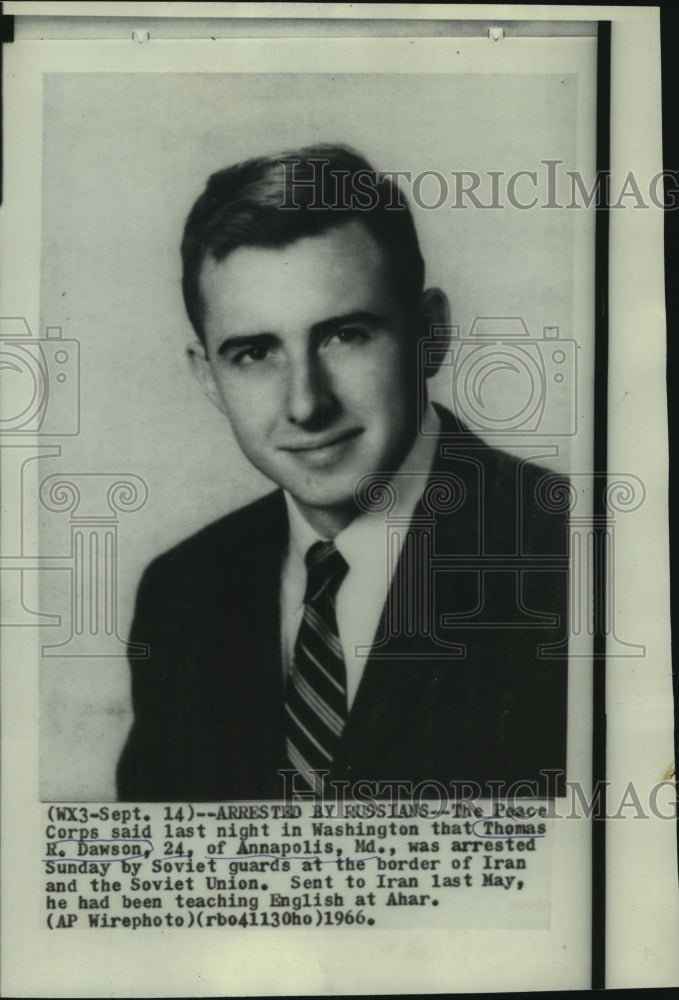 1966 Press Photo Peace Corps Member Thomas R. Dawson - noa92429