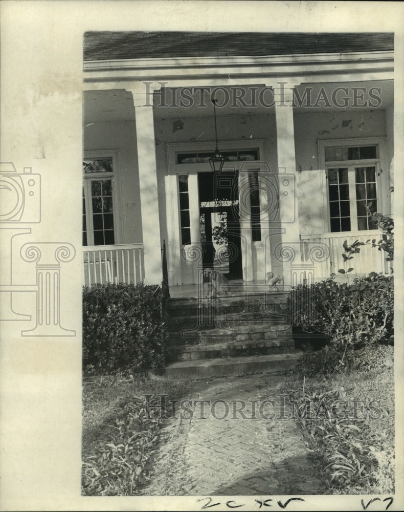 1970 Press Photo Back Door of Derbigny Plantation example of 19th Century Farm