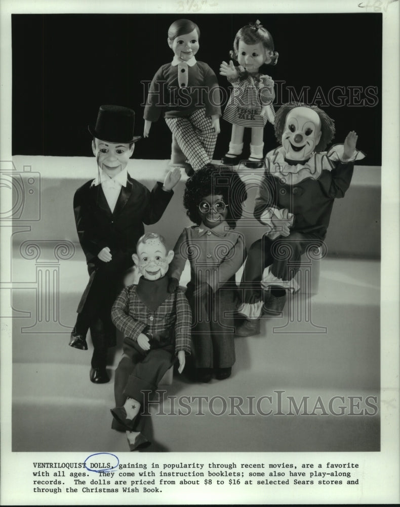 1979 Press Photo Ventriloquist Dolls On Display - noa93890- Historic Images