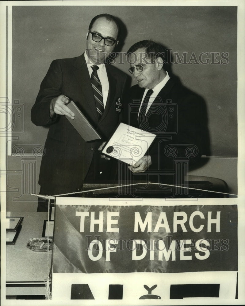 1970 Press Photo March of Dimes - Herman Drezinski and Ben Ramsey, New Orleans
