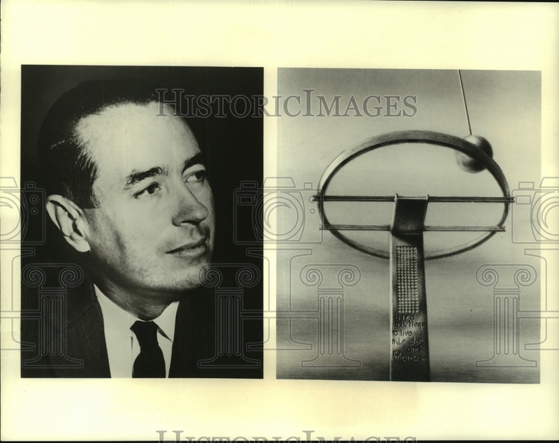 Load image into Gallery viewer, 1962 Press Photo Allen Drury, author of the novel, A Shade of Difference.
