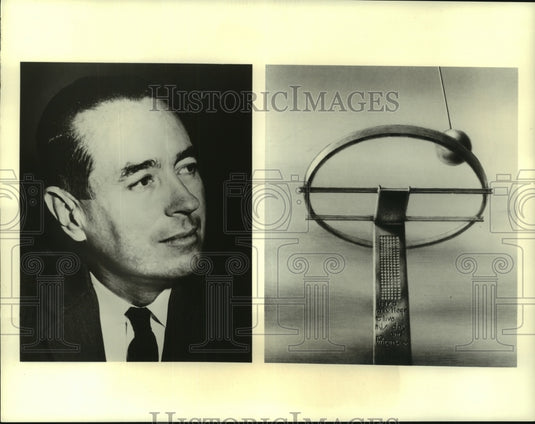 1962 Press Photo Allen Drury, author of the novel, A Shade of Difference.