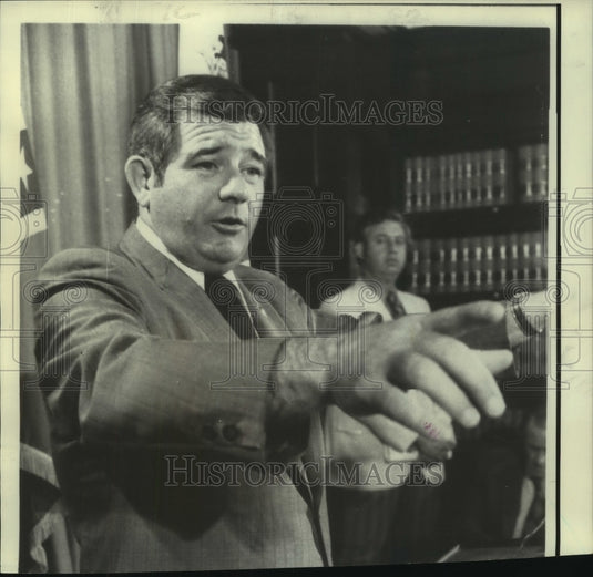 1972 Press Photo Captain E.C. Dothard shot by gunfire that felled Gov. Wallace.