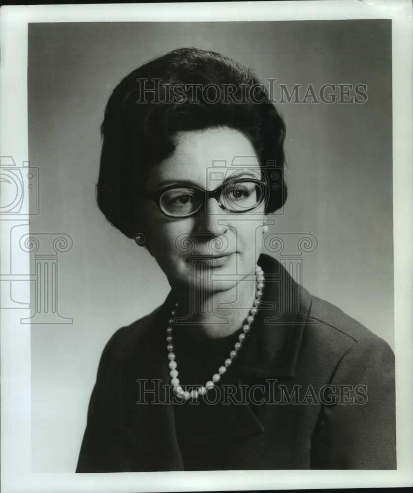 1973 Press Photo Rhoda M. Dorsey, acting president, Goucher College- Historic Images