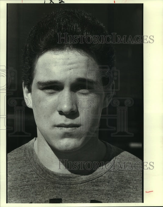1984 Press Photo First Assembly's Jimmy Duthu took charge of his team's offense- Historic Images