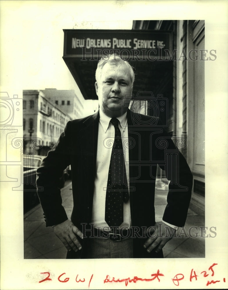  Press Photo Bobby Dupont, leader in drive to municipalize NOPSI- Historic Images