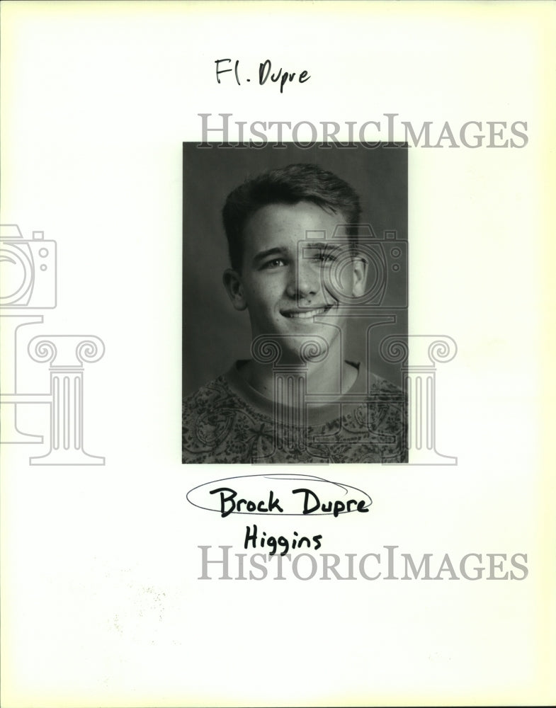 Press Photo Brock Dupre, Higgins High School Student - noa95615