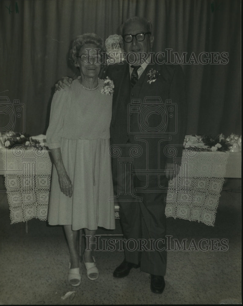 1986 Press Photo Mr. & Mrs. Otis L. Durel Celebrate 50th Wedding Anniversary- Historic Images