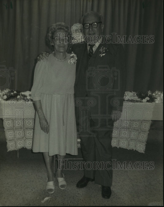 1986 Press Photo Mr. & Mrs. Otis L. Durel Celebrate 50th Wedding Anniversary- Historic Images