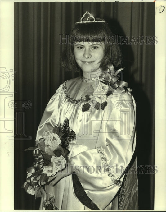 1980 Press Photo Tanya Durand, has been designated "Little Queen."- Historic Images