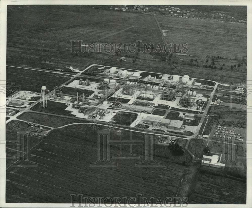 1967 Press Photo Aerial View of Du Pont at Laplace, Louisiana - noa96266