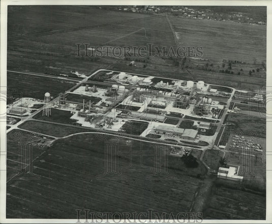 1967 Press Photo Aerial View of Du Pont at Laplace, Louisiana - noa96266