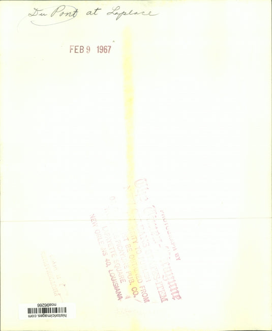 1967 Press Photo Aerial View of Du Pont at Laplace, Louisiana - noa96266