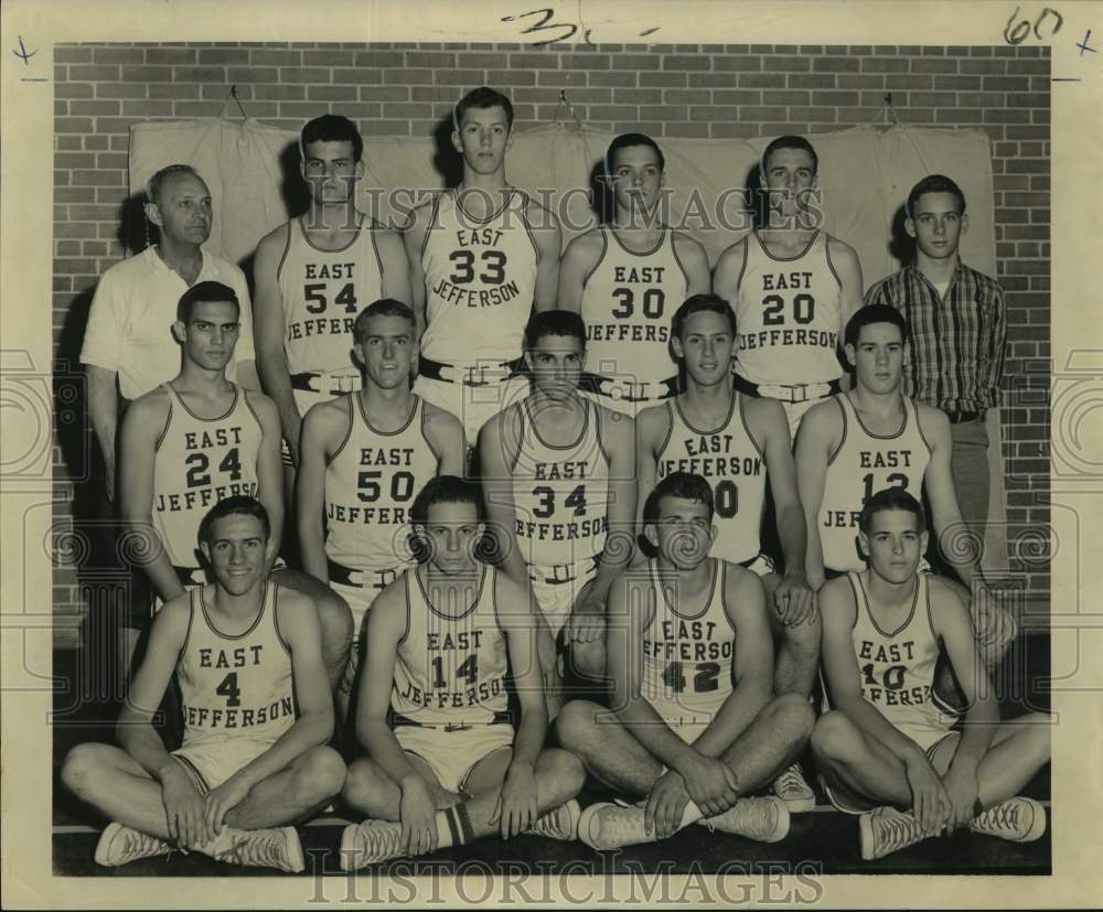 1965 Press Photo Members of East Jefferson Basketball Team - noa97726- Historic Images