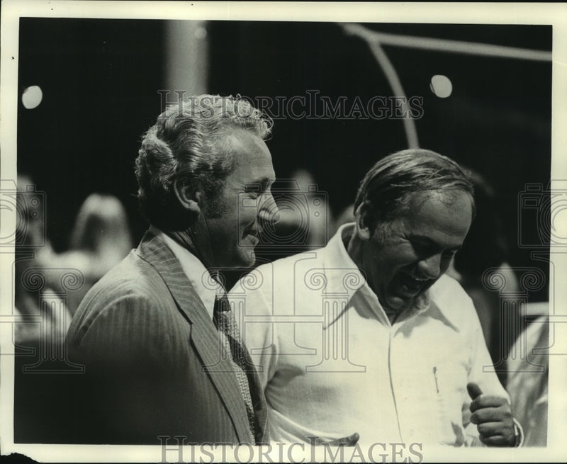 Load image into Gallery viewer, 1973 Press Photo Mayor Moon Landrieu, New Orleans, At Playground Event
