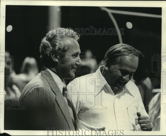 1973 Press Photo Mayor Moon Landrieu, New Orleans, At Playground Event
