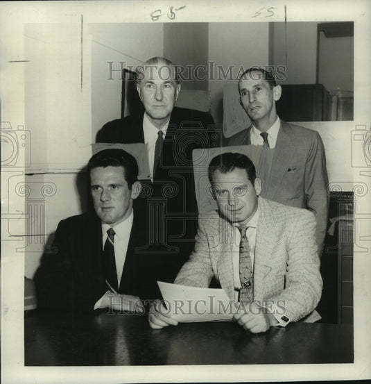 1958 Press Photo Greater Magazine Business Men's Association new officers- Historic Images