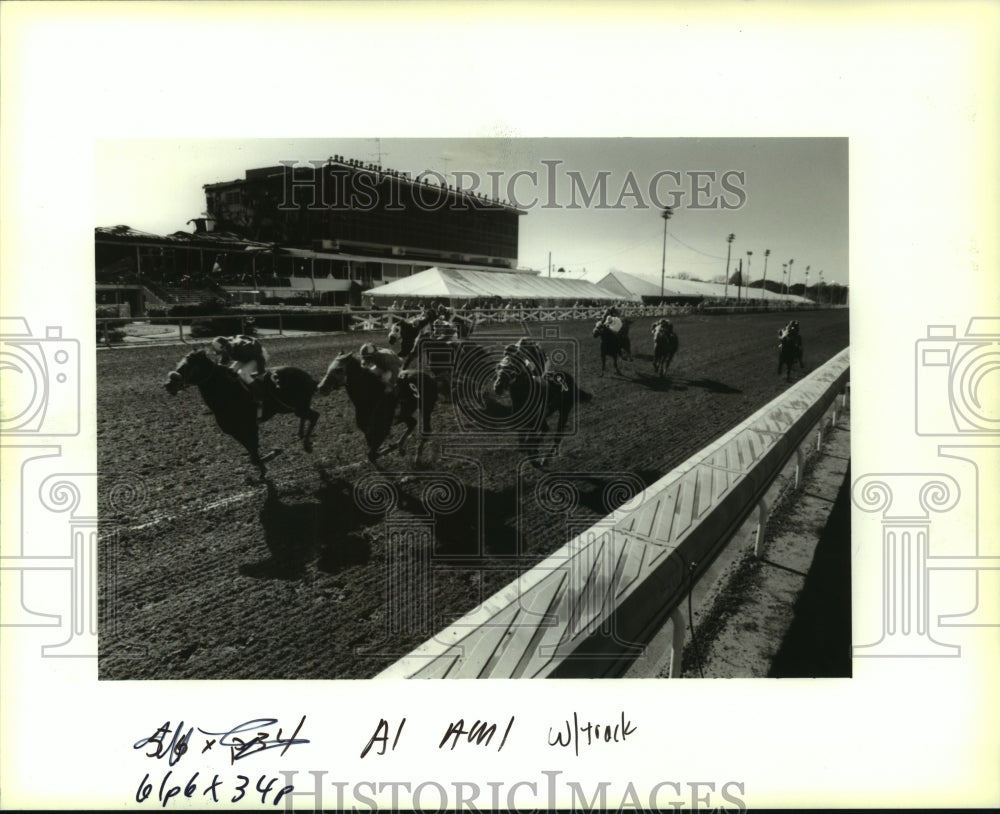 1993 Press Photo Racing resumed at the Fairgrounds after devastating fire- Historic Images