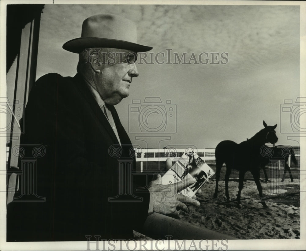 1968 Press Photo Andrew L. Erwin, Louisiana Thoroughbred Race Hose Breeder- Historic Images