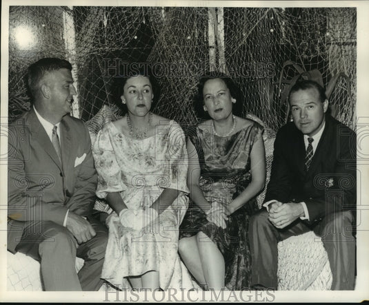 1961 Press Photo Mr. & Mrs. Louis Koerner & Mr. & Mrs. Charles Eshleman Jr.