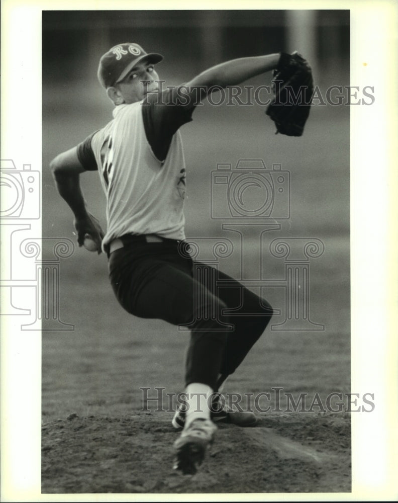  Press Photo John Ehret High School&#39;s pitcher, Brandon LeFort.- Historic Images